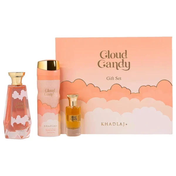 SET KHADLAJ CLOUD CANDY EXTRAIT DE PARFUM UNISEX 3 PIEZAS