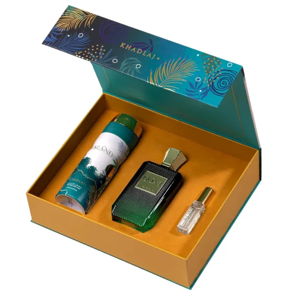 SET KHADLAJ ISLAND EXTRAIT DE PARFUM UNISEX 3 PIEZAS