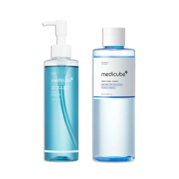 SET MEDICUBE GLASS GLOW CUIDADO IMPECABLE POROS 2 PZS