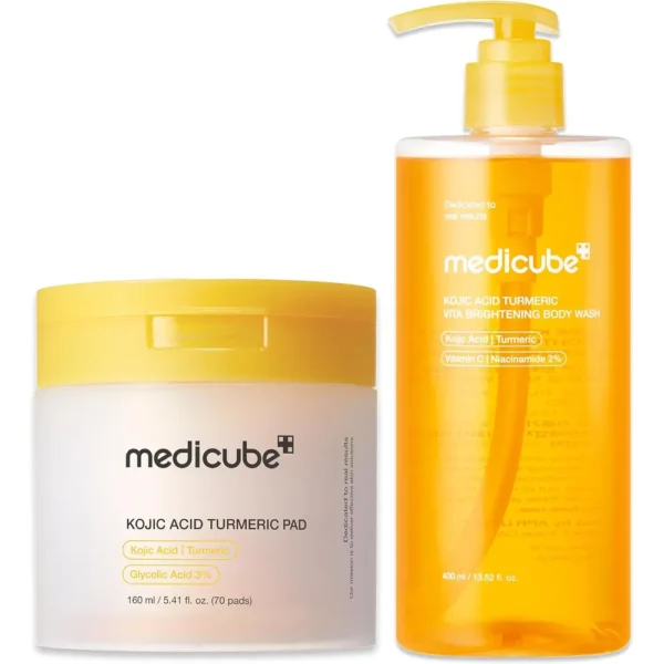 SET GEL DE DUCHA Y PREPARACION CORPORAL ACIDO KOJICO MEDICUBE 2 PZS