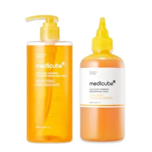 SET GEL DE DUCHA Y TONICO CORPORAL ACIDO KOJICO MEDICUBE 2 PZS