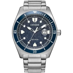 RELOJ CITIZEN ECO-DRIVE FORCE HOMBRE | PLATA/ AZUL