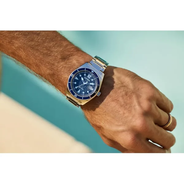 RELOJ CITIZEN ECO-DRIVE FORCE HOMBRE | PLATA/ AZUL