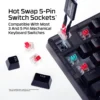 TECLADO ALÁMBRICO HYPERX ORIGINS 2 1800 HOT SWAP | NEGRO