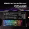 TECLADO ALÁMBRICO HYPERX ORIGINS 2 1800 HOT SWAP | NEGRO