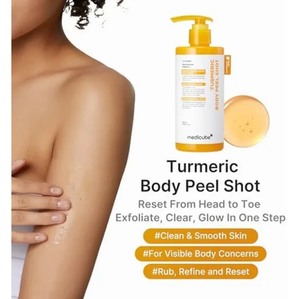 SET EXFOLIANTE Y TONIFICANTE DE CÚRCUMA Y ÁCIDO KÓJICO DE MEDICUBE 2 PZS