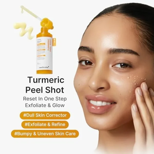 SET FACIAL MEDICUBE CON ÁCIDO KÓJICO, CÚRCUMA Y EXFOLIANTE 2 PZS