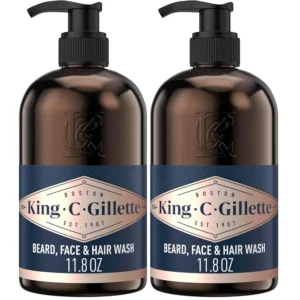 PACK X2 GEL DE DUCHA PARA BARBA KING C. GILLETTE 325ML