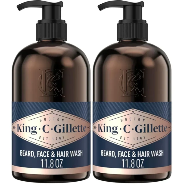 PACK X2 GEL DE DUCHA PARA BARBA KING C. GILLETTE 325ML