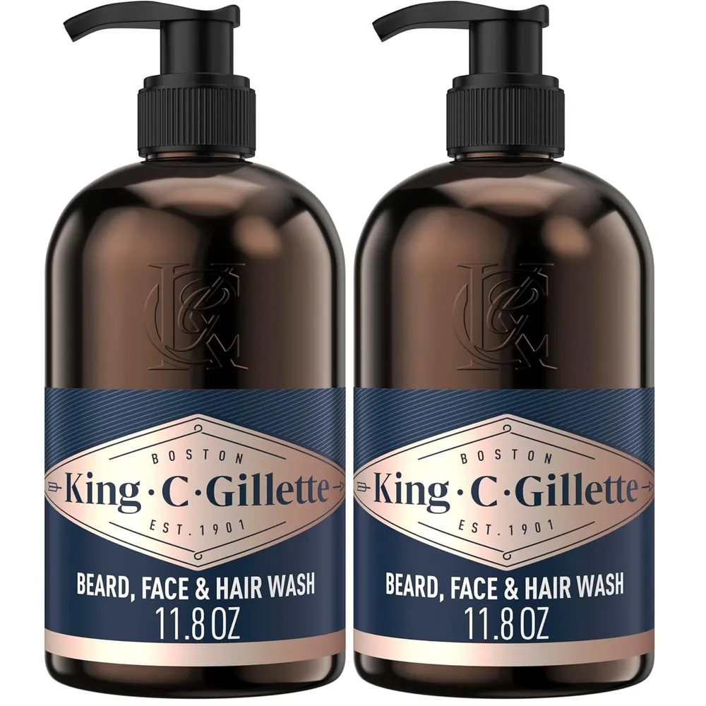 PACK X2 GEL DE DUCHA PARA BARBA KING C. GILLETTE 325ML