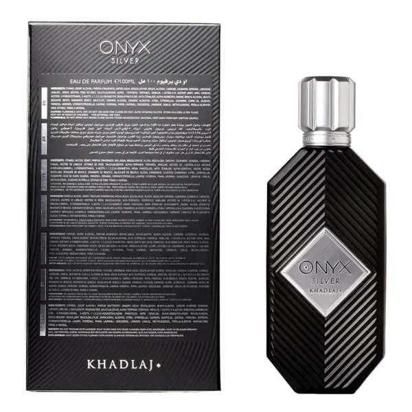 b0gjklvmbq_2_webp.webp PERFUME KHADLAJ ONYX SILVER EDP HOMBRE 3.4 OZ / 100 ML