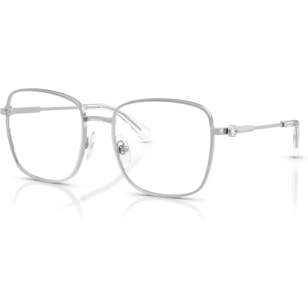 SWAROVSKI MONTURA CUADRADO SK1036 55 MM MUJER | SILVER/DEMO LENS