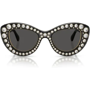 SWAROVSKI LENTES DE SOL SK6060 49 MM MUJER | TRANSPARENT DARK GREY/DARK GREY