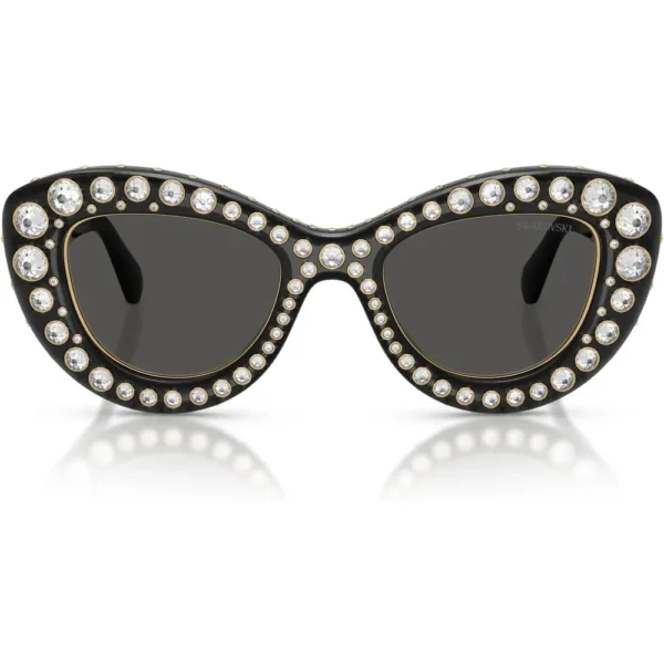 SWAROVSKI LENTES DE SOL SK6060 49 MM MUJER | TRANSPARENT DARK GREY/DARK GREY