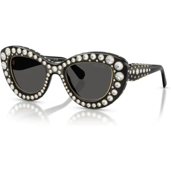 SWAROVSKI LENTES DE SOL SK6060 49 MM MUJER | TRANSPARENT DARK GREY/DARK GREY