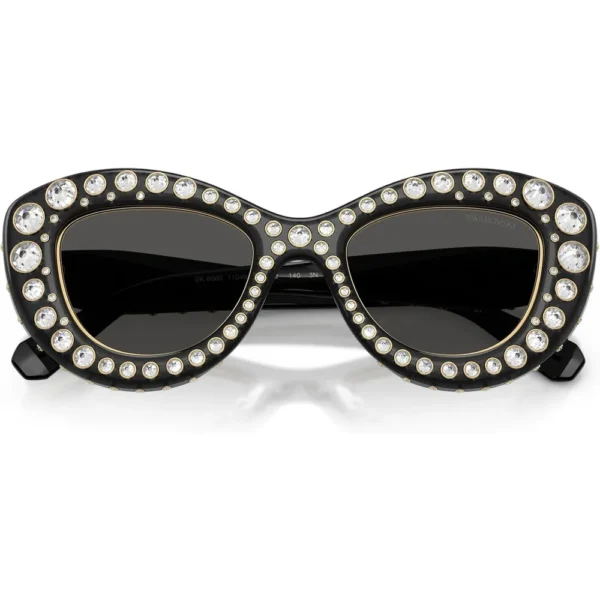 SWAROVSKI LENTES DE SOL SK6060 49 MM MUJER | TRANSPARENT DARK GREY/DARK GREY