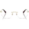 SWAROVSKI MONTURA SK1038 54 MM MUJER | PALE GOLD/DEMO LENS
