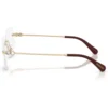 SWAROVSKI MONTURA SK1038 54 MM MUJER | PALE GOLD/DEMO LENS