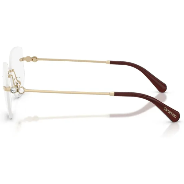 SWAROVSKI MONTURA SK1038 54 MM MUJER | PALE GOLD/DEMO LENS