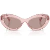 SWAROVSKI LENTES DE SOL SK6061U 51 MM MUJER | TRANSPARENT DARK PINK/LIGHT PURPLE BROWN