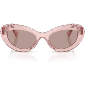 SWAROVSKI LENTES DE SOL SK6061U 51 MM MUJER | TRANSPARENT DARK PINK/LIGHT PURPLE BROWN