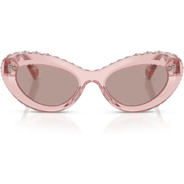 SWAROVSKI LENTES DE SOL SK6061U 51 MM MUJER | TRANSPARENT DARK PINK/LIGHT PURPLE BROWN