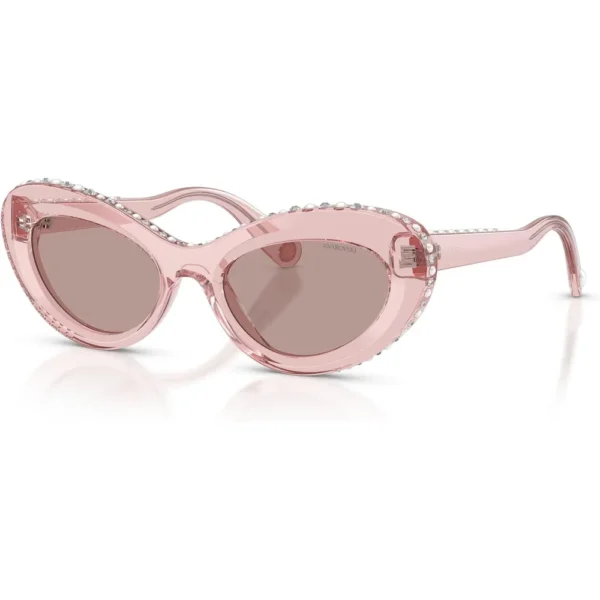 SWAROVSKI LENTES DE SOL SK6061U 51 MM MUJER | TRANSPARENT DARK PINK/LIGHT PURPLE BROWN
