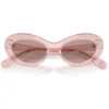 SWAROVSKI LENTES DE SOL SK6061U 51 MM MUJER | TRANSPARENT DARK PINK/LIGHT PURPLE BROWN