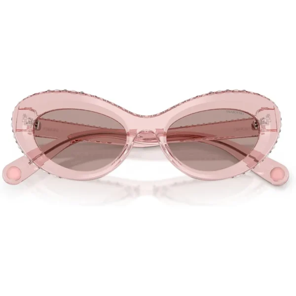 SWAROVSKI LENTES DE SOL SK6061U 51 MM MUJER | TRANSPARENT DARK PINK/LIGHT PURPLE BROWN