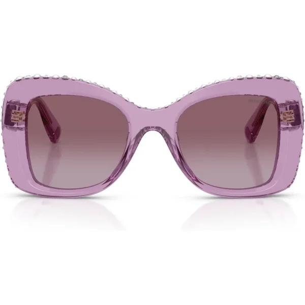 SWAROVSKI LENTES DE SOL MARIPOSA SK6062U 51 MM MUJER | TRANSPARENT AMETHYST/VIOLET GRADIENT