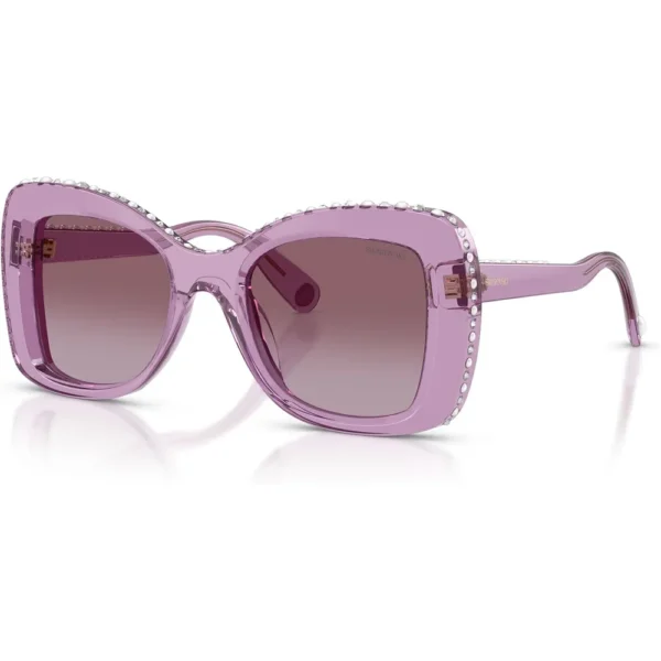 SWAROVSKI LENTES DE SOL MARIPOSA SK6062U 51 MM MUJER | TRANSPARENT AMETHYST/VIOLET GRADIENT