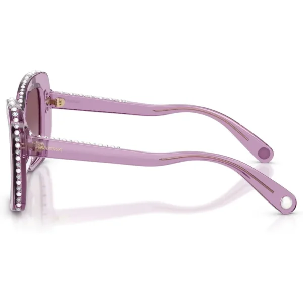 SWAROVSKI LENTES DE SOL MARIPOSA SK6062U 51 MM MUJER | TRANSPARENT AMETHYST/VIOLET GRADIENT