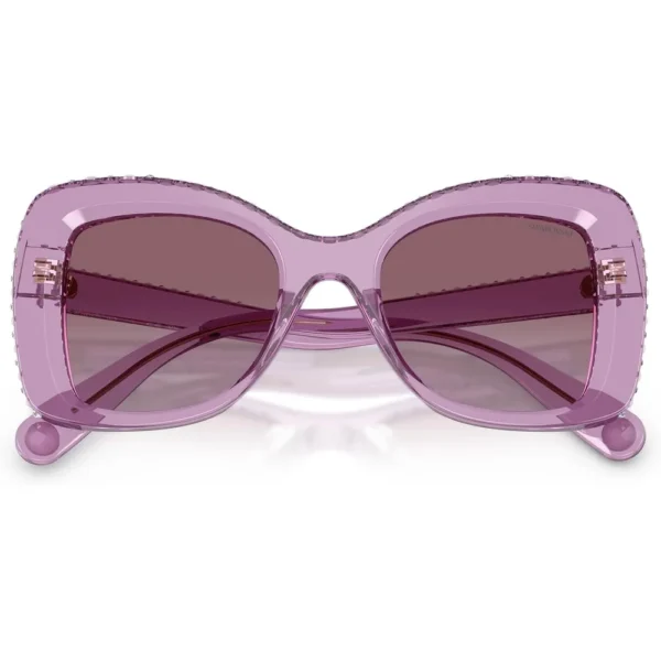 SWAROVSKI LENTES DE SOL MARIPOSA SK6062U 51 MM MUJER | TRANSPARENT AMETHYST/VIOLET GRADIENT