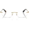 SWAROVSKI MONTURA OVAL SK1037 54 MM MUJER | PALE GOLD/DEMO LENS