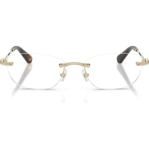 SWAROVSKI MONTURA OVAL SK1037 54 MM MUJER | PALE GOLD/DEMO LENS