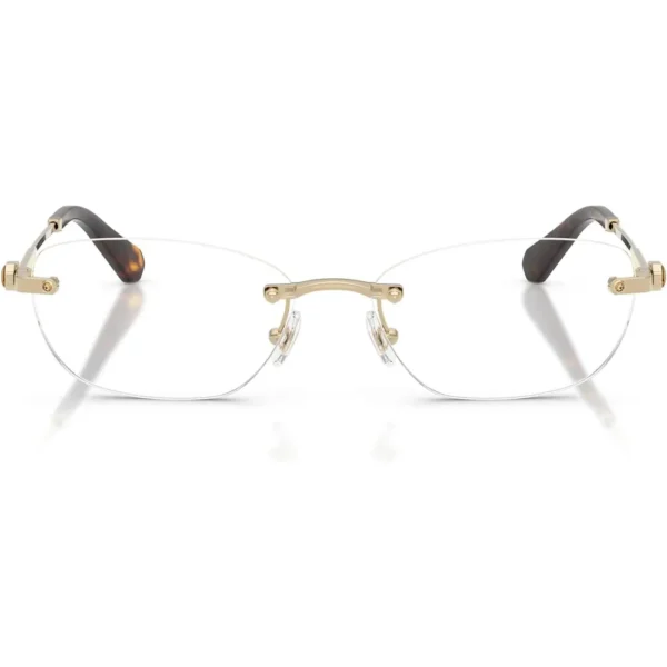 SWAROVSKI MONTURA OVAL SK1037 54 MM MUJER | PALE GOLD/DEMO LENS