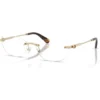 SWAROVSKI MONTURA OVAL SK1037 54 MM MUJER | PALE GOLD/DEMO LENS