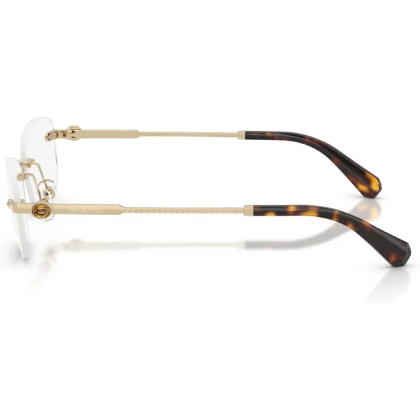 SWAROVSKI MONTURA OVAL SK1037 54 MM MUJER | PALE GOLD/DEMO LENS