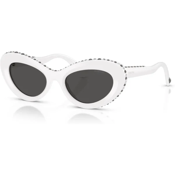 SWAROVSKI LENTES DE SOL SK6061U 51 MM MUJER | WHITE/DARK GREY