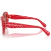 SWAROVSKI LENTES DE SOL SK6060 49 MM MUJER | TRANSPARENT RED/DARK VIOLET