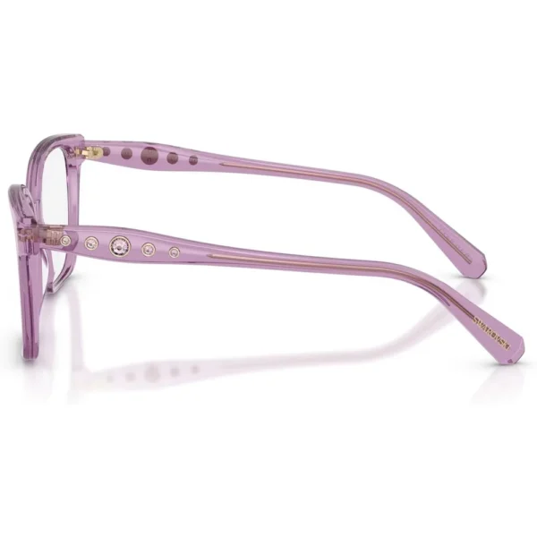 SWAROVSKI MONTURA CUADRADO SK2061 55 MM MUJER | TRANSPARENT AMETHYST/DEMO LENS