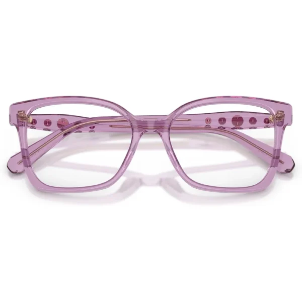 SWAROVSKI MONTURA CUADRADO SK2061 55 MM MUJER | TRANSPARENT AMETHYST/DEMO LENS