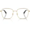 SWAROVSKI MONTURA CUADRADO SK1036 53 MM MUJER | PALE GOLD/DEMO LENS