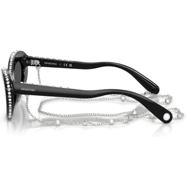 SWAROVSKI LENTES DE SOL SK6061 51 MM MUJER | BLACK/PEARL/DARK GREY