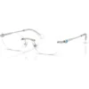 SWAROVSKI MONTURA OVAL SK1037 56 MM MUJER | SILVER/DEMO LENS