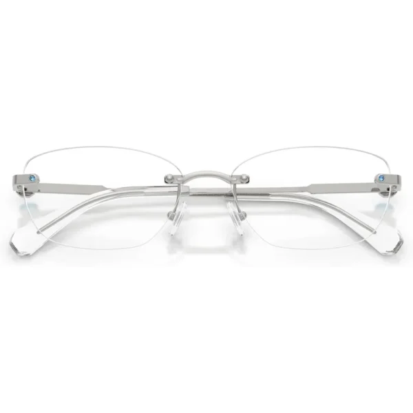 SWAROVSKI MONTURA OVAL SK1037 56 MM MUJER | SILVER/DEMO LENS
