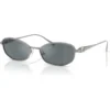 SWAROVSKI LENTES DE SOL SK7042 55 MM MUJER | GUNMETAL/GREY MIRRORED BLACK