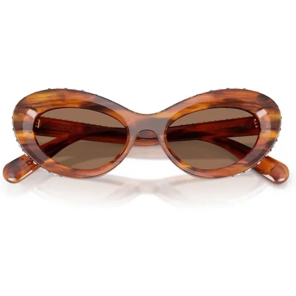 SWAROVSKI LENTES DE SOL SK6061U 51 MM MUJER | STRIPED HAVANA/DARK BROWN