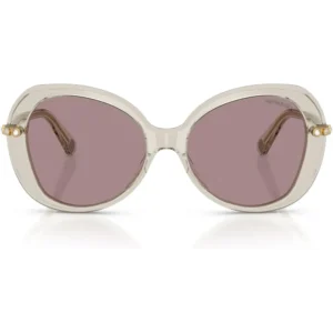 SWAROVSKI LENTES DE SOL MARIPOSA SK6059 55 MM MUJER |  TRANSPARENT BEIGE/VIOLET