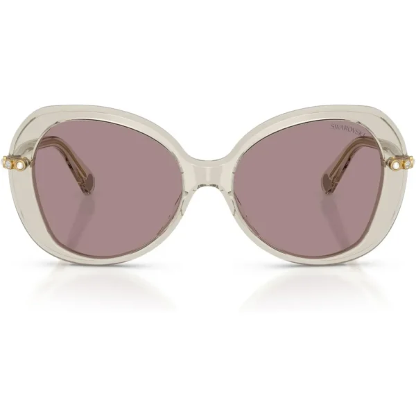 SWAROVSKI LENTES DE SOL MARIPOSA SK6059 55 MM MUJER |  TRANSPARENT BEIGE/VIOLET